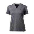 thumbnail image 2 of Women's Cutter & Buck Heather Charcoal Delaware Fightin' Blue Hens Forge Stretch Blade V-Neck Top, 2 of 3