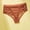 Brown, variant on Womens Seamless Breathable Mesh Lace Bikini Briefs Mid Rise Cotton Liner Panties Brown,Size S