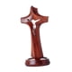 thumbnail image 5 of Estatua de cruz de Jesús Crucifijo de interior con base Decoración Adorno de mesa de madera L, 5 of 9