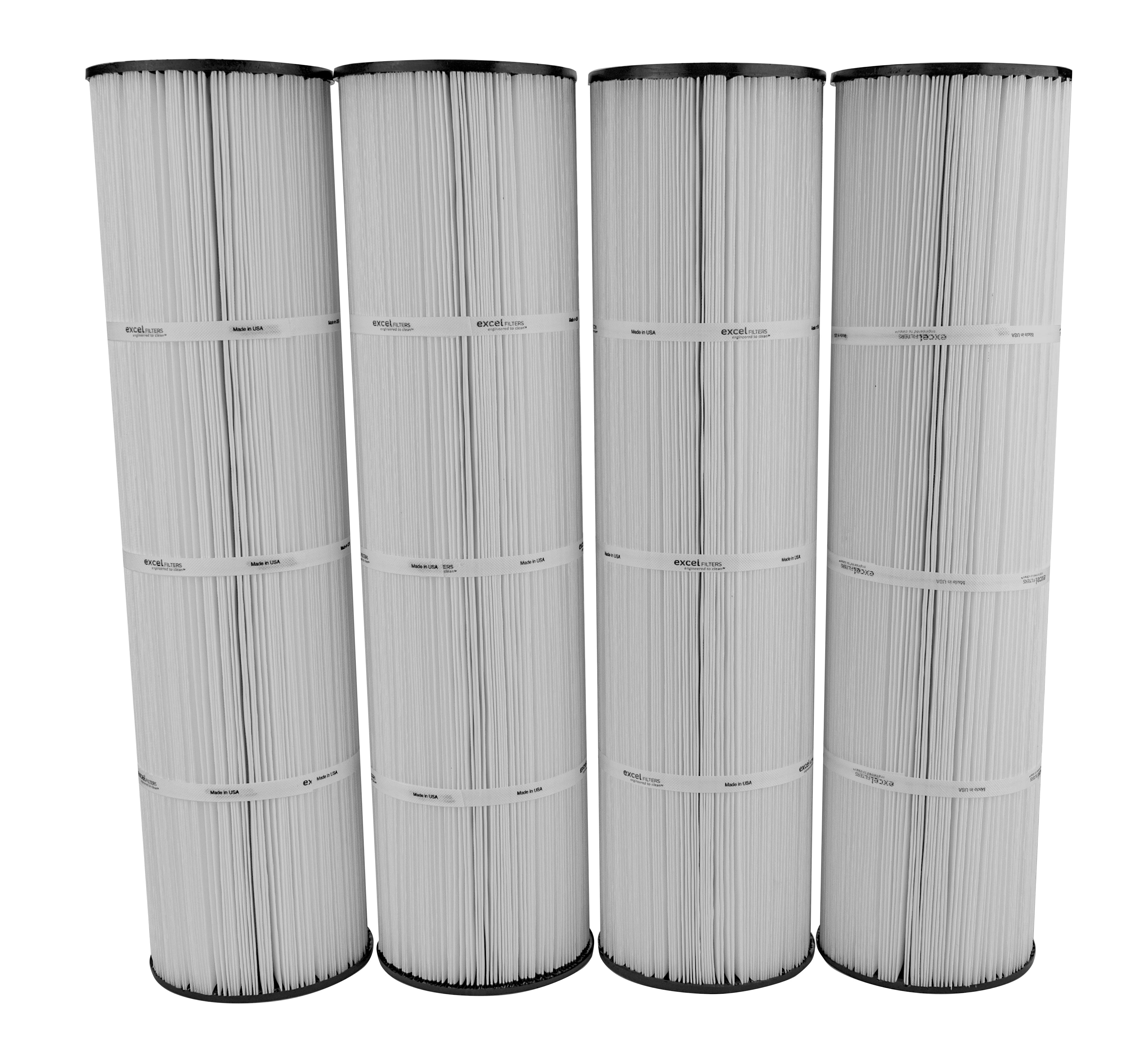 4 Pack Pleatco PJAN115 Filter Cartridge Jandy CL460 A0558000 w/ 6x Filter Washes