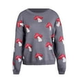 thumbnail image 4 of Ugly Christmas Sweaters For Women Sweater Women Crewneck Long Sleeve Knit Sweater Loose Cute Graphic Pullover Sweater, 4 of 5