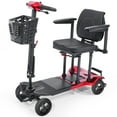 thumbnail image 1 of TopMate ES41 Mobility Scooter for Seniors Adults Lightweight Foldable Airline Approved, Powered Electric Travel Scooters with Ultra Wide Seat Adjustable Handle Bar and Basket - Red, 1 of 6