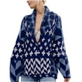 thumbnail image 2 of DailyTrove Women's Boho Print Kimono Cardigan, Long Sleeve, Casual Beach & Cultural Event Wear, Lightweight Rayon Blend, Contrast Hem, Plus Size Friendly, 2 of 6