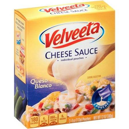 Kraft Velveeta Cheese Sauce Mid Queso Blanco, 3 Count, 12 oz