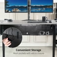 thumbnail image 4 of VIVO Black Under Desk Privacy & Cable Management Sleeve Panel 71" Kit, 4 of 8