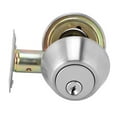 Stainless Steel Door Double Cylinder Deadbolt Lock Keyed on Both Sides for Wood Door