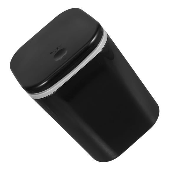 LEORX Small Covered Trash Can with Spring Loaded Lid for Home and Office