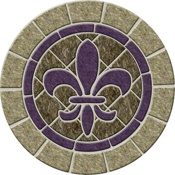 Fleur de Lis Stone Poolsaic 59 inches 67B0000079