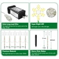 thumbnail image 2 of 10PK 28inch 250 LED 8 Modes Christmas Pathway Snowflake Lights Outdoor Decoration Flashing Waterproof Outdoor Lighted Up Christmas Light Decor for Garden Yard, 2 of 8