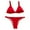 Red, variant on Alkepwun Women's 2 Piece Bikini Sets Ring Linked Brazilian Swimsuit Sexy Triangle Swimming Suit Cheeky Thong Bathing Suit