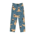 thumbnail image 4 of Daiia French Bulldog Yoga Men's Sleep Pant with Pockets and Drawstring,Pajama Pants-Medium, 4 of 9