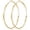 Gold 40mm, variant on 925 Sterling Silver Earrings, Large Women's Silver Hoop Earrings, Lightweight Large Earrings, Hypoallergenic Delicate Earrings, Sizes: 30/40/50/60/65/70 mm
