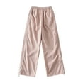 thumbnail image 1 of Pantalones cargo holgados para mujer: cintura baja retro, múltiples bolsillos, diseño con cordón, mezcla de algodón, estilo hip hop urbano, 1 of 7