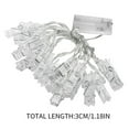 thumbnail image 3 of 20 Led Photo Clip String Lights 3M Warm White, Battery Operated, 20 Leds Each Clip, Portable Hanging Decoration For Photos Artworks Cards Indoor Outdoor, 3 of 4