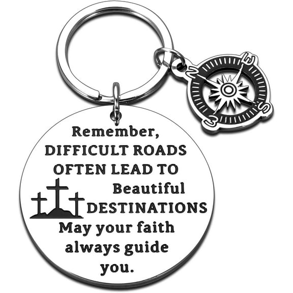 Christian Keychains for Women Men, Easter Basket Stuffers, Catholic Baptism Gifts for Teen Girl Boys, Religious Bible Verse Keychain, First Communion Confirmation Gift for Teenage, Birthday Christmas