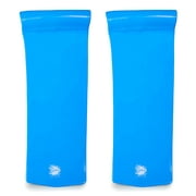 TRC Recreation Splash 1.25" Thick Foam Pool Float Mat, Bahama Blue (2 Pack)