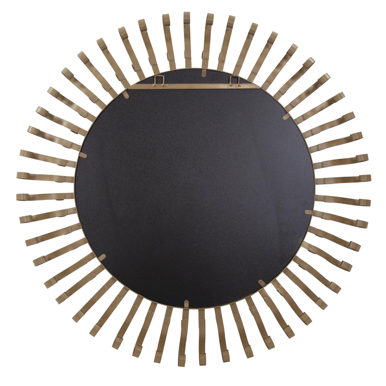 Tyler Dillon Gold Metal Framed Sunburst Wall Mirror 40"D