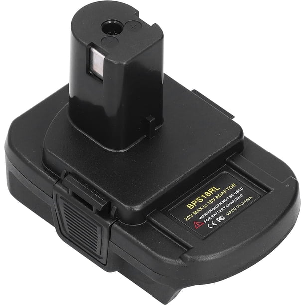 BPS18RL Adaptador de Batería para Black&Decker para Porter Cable para Stanley Batería de Litio de 20V para Ryobi Batería P108 de 18V