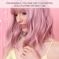 thumbnail image 2 of <p>Curly Wavy , Comfortable Short Bob  36cm/14.1in  For Halloween</p>, 2 of 7