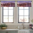 thumbnail image 4 of LALILO Kitchen Curtain Valance New York City Manhattan Rod Pocket Window Curtain 52"x 18" Set of 2, 4 of 7