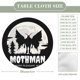thumbnail image 2 of Hombre polilla-theme Fitted Round Tablecloths Elastic Edged Table Covers Waterproof Table Cloth for Kitchen Holiday Party Tables Decor 150cm, 2 of 6
