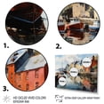 thumbnail image 3 of Designart "Harbor Villagean Ireland Peaceful wall art" Cityscapes Metal Wall Décor Set, 3 of 5