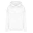 thumbnail image 5 of Ecqkame Girls Crewneck Sweatshirts Casual Long Sleeve Textured Pleated Front Sweatshirt Lightweight Comfortable Pullover Tops 2-14 Years White 11 Year, 5 of 6