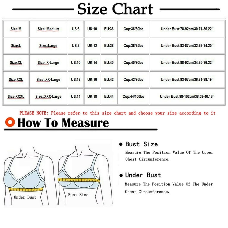 CHGBMOK Womens Bras Plus Size Wire Free Comfortable Print Push Up Bra  Underwear 