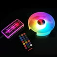 thumbnail image 5 of Adjustable Computer Cooling Fan Quiet 120mm RGB Fan PC Case Fan Cooler RGB Cooler Fans for Computer Cooler with Controller 5 fans + 1 standard controller, 5 of 5