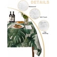 thumbnail image 5 of Palm Leaves Tropical Suqare Tablecloth - 54 x 54 Inch, Green Botanical Summer Linen Waterproof & StainResistant Tablecloth, Washable Oil-proof Table Cover for Dining/Party/Wedding/Camping/Buffet, 5 of 9