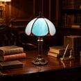 thumbnail image 6 of Table Lamp Stained Glass Art Decorative Bedside Light 14in Colorful Warm Night Light for Bedroom Living Room Home Decor by Xuniizn, 6 of 10