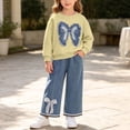 thumbnail image 6 of Cethrio Girls Cotton Outfit Sets, Fall Long Sleeve 2 Piece Casual Girls' Clothing Sets Yellow Size 1-2 T, 6 of 6