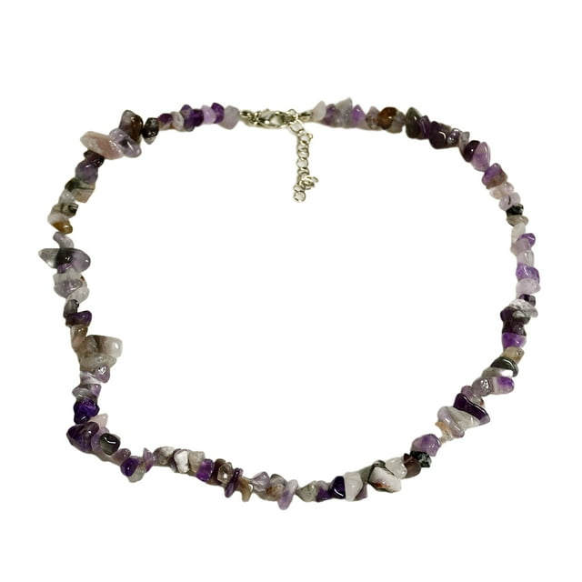 Wweixi Alliage Convenant à Tous les Âges - Collier à la Mode pour Femmes Collier en Pierre Femmes Accessoires de Collier Colliers Y08 Améthyste 1