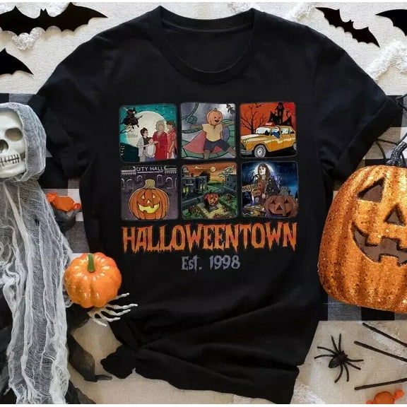 Halloweentown Est 1998 T-Shirt, Retro Halloween Town University Shirt, Halloween
