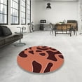thumbnail image 4 of Ahgly Company Machine Washable Indoor Rectangle Transitional Bright Orange Area Rugs, 7' x 9', 4 of 7
