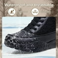 thumbnail image 6 of ZUTY Winter Sneakers for Women Chunky Platform Warm Comfortable Suede Round Toe Casual Snow Walking Shoes Black 6, 6 of 7