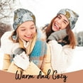 thumbnail image 4 of Hirioo Winter Forest Animals for Men's Knit Cuffed Beanie for Outdoor Activities Unisex, 4 of 6