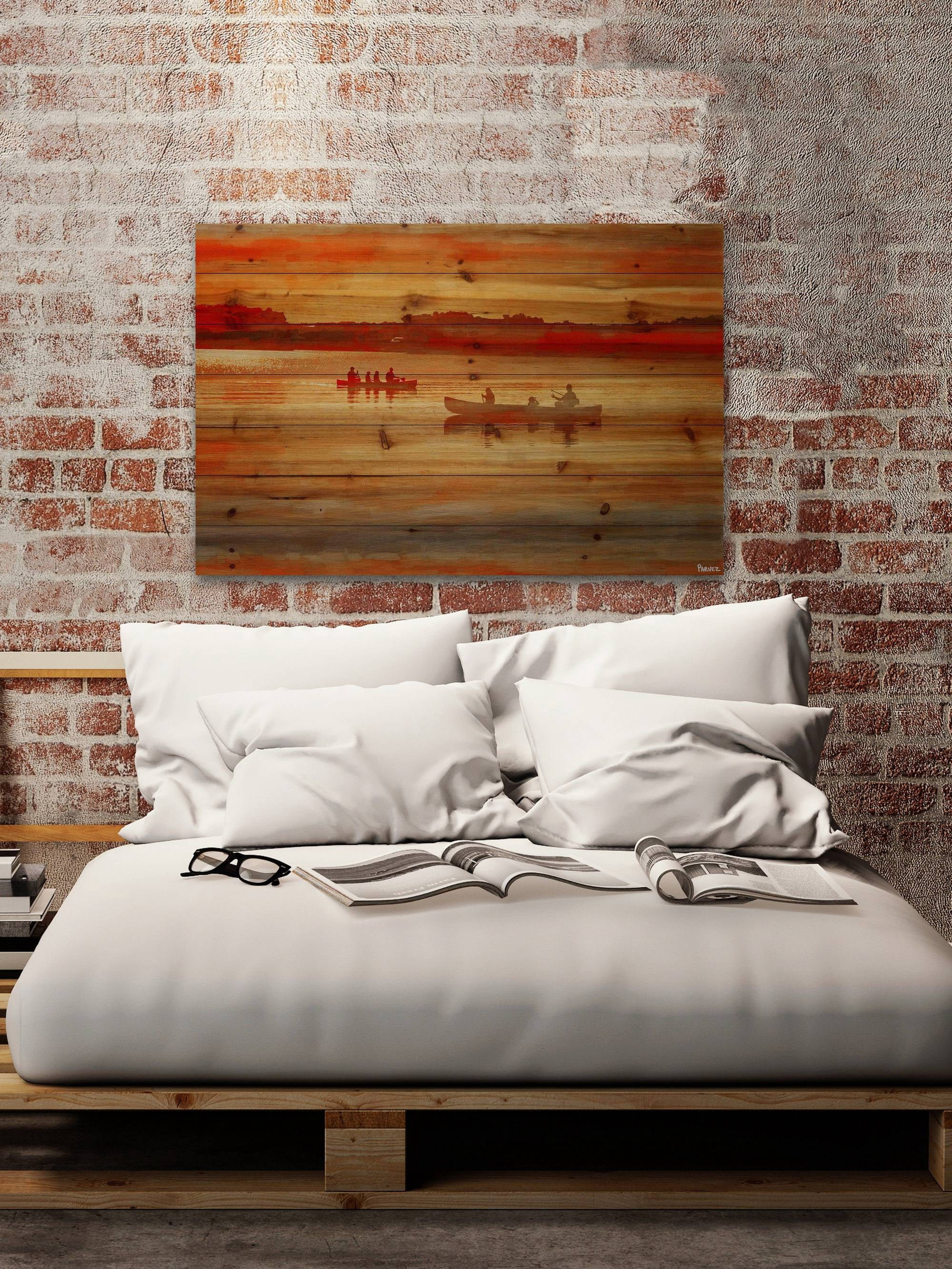 Parvez Taj Lake Lavielle Pinewood Wall Art, 20" x 30"