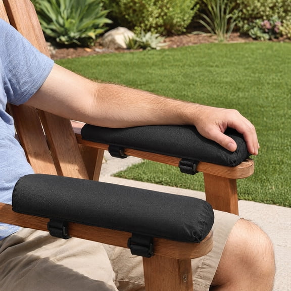 MLINS 1 Pair Comfortable Foldable Armrest Pads Camping Chairs Travel Beach Chair Accessories Fabric Elbow Cushions For Outdoor Balconies