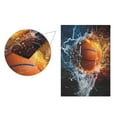 thumbnail image 2 of Basketball with Water Garden Flag 12"x18" Double-Sided Yard Flags for Outside Outdoor All Seasonal Decoration, 2 of 6