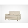 thumbnail image 4 of US Pride Furniture Matsuko 57.48'' Rolled Arm Polyester Loveseat , Beige, 4 of 5