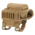 thumbnail image 2 of Nylon Rifle Stock Ammo Pouch Holder Hunting Rifle Shotgun Cheek Pouch (Khaki), 2 of 5