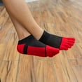 thumbnail image 3 of Men’s Toe Socks Cotton Five Finger Stitching Color Sock Mesh Five Toe, 3 of 4