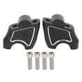 thumbnail image 1 of Handlebar Riser, Compact Handlebar Height Adapter Simple Installation   For Motorcycle Black With White Strip, 1 of 8