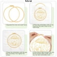 thumbnail image 7 of 3 Pack Embroidery Kit for Beginners, Sewing Cross Stitch Starter Set Craft Stamped Cloth with Mushroom Pattern Hoops Threads Tools, 7 of 7
