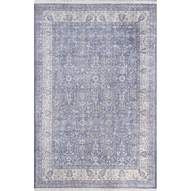 Momeni HELENHEL-4BLU3050 Tapis Rectangulaire 3 x 5 Pi. - Bleu