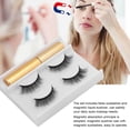 thumbnail image 1 of Juego De 2 Pares Magnéticos De 5 Pestañas Postizas Magnéticas, Delineador De Ojos Líquido Magnético, Extensión De Pestañas Duradera E Impermeable, 2 Pares De Delineador De, 1 of 7