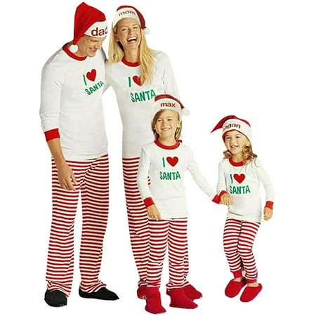 ZXZY Children Adult Matching Family Pajamas Sets Christmas Pajamas Sleepwear