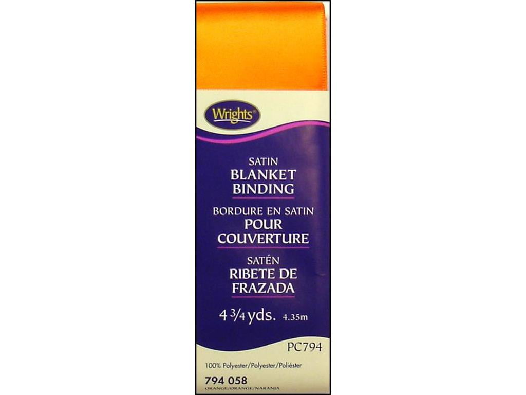 5 pack Wrights Polyester Orange Blanket Binding 4.75 Yd. Walmart