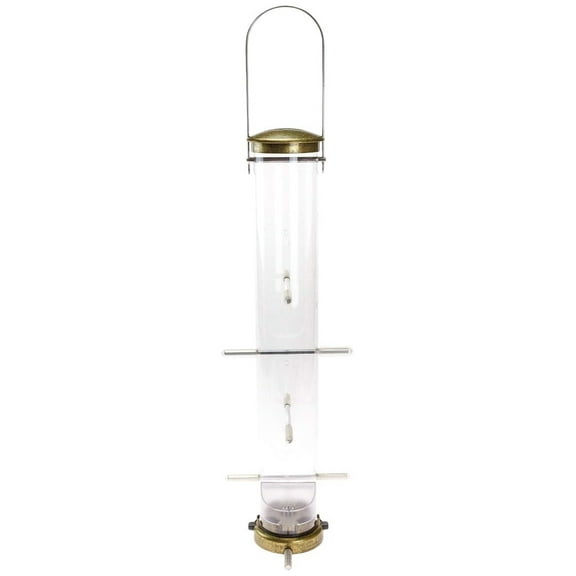 403 Quick-Clean Thistle Tube Feeder, Large - Antique Brass